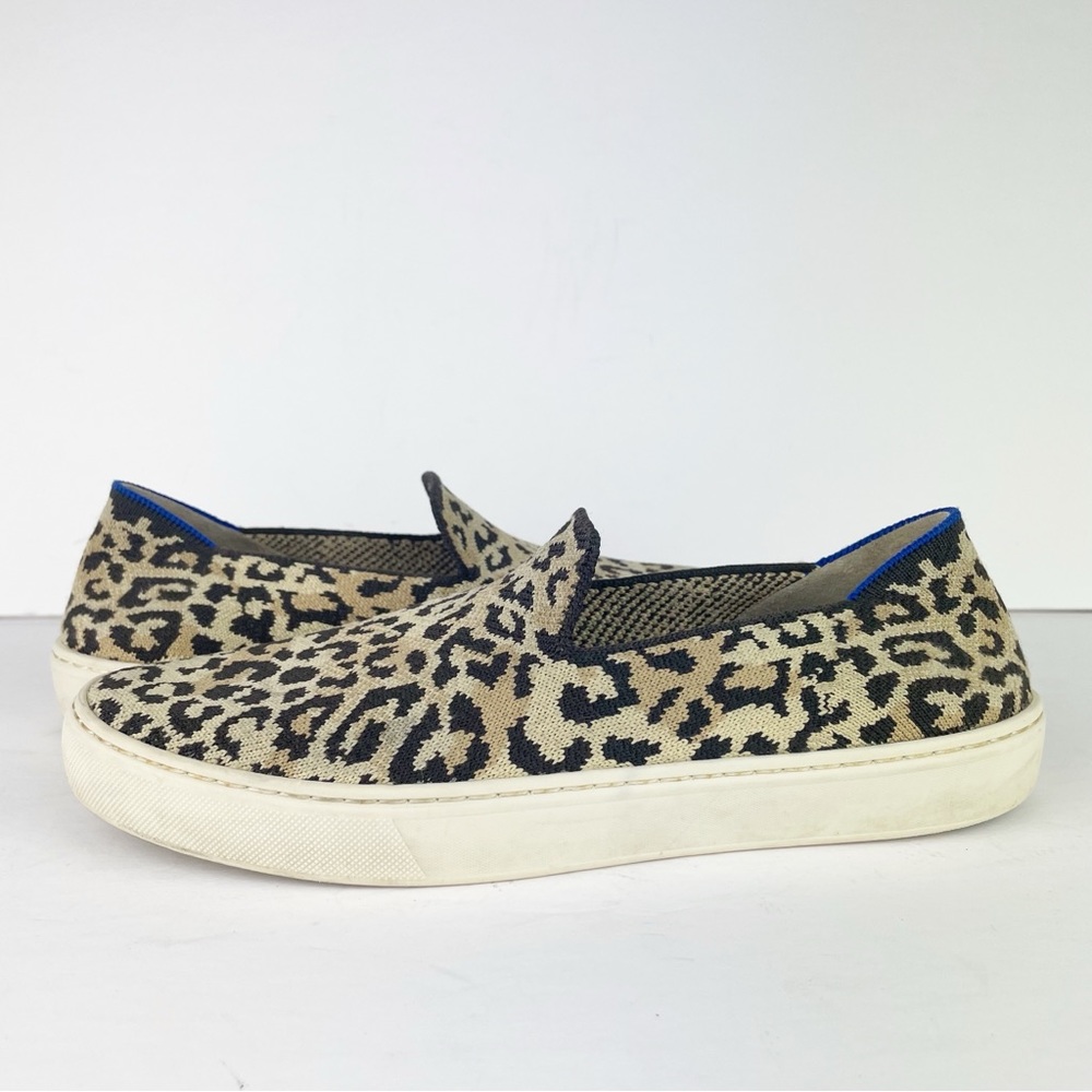 Rothy’s Desert Camo Cat Cheetah Mob Boss Wife Slip On Limited Edition Sneaker